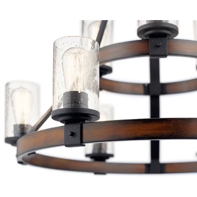 Kichler 82313A Barrington 9 -Light Distressed Black Seeded glass Metal Chandelier67_11zon Kichler 82313A Barrington 9 -Light Distressed Black Seeded glass Metal Chandelier