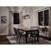 Kichler 82345 Barrington 5 -Light Distressed Black and Wood Tone Farmhouse Cage Linear Large Hanging Kitchen Island Light
