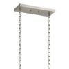 Kichler 82421 Birk 4 -Light Brushed Nickel Farmhouse Clear glass Linear Large Hanging Kitchen Island Light