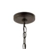 Kichler 44029OZ Winslow 3 -Light Brushed Bronze Seeded glass Metal Chandelier