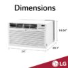 LG LT0816CER 7800-BTU Medium Room 115-Volt White Through-the-Wall Air Conditioner with Remote LG LT0816CER 7800-BTU Medium Room 115-Volt White Through-the-Wall Air Conditioner with Remote