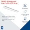 Lithonia Lighting FMLWL48835ZTMVOLT 4-ft 4600 -Lumen Neutral White LED Wraparound Light