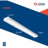 Lithonia Lighting FMLWL48835ZTMVOLT 4-ft 4600 -Lumen Neutral White LED Wraparound Light