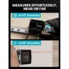 MILESEEY Black XTAPE1 Modular Digital Laser Level and 12-ft Tape Measure