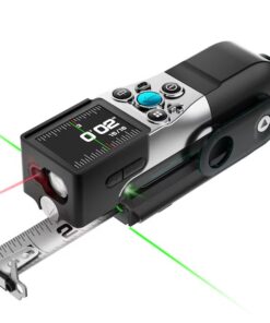 MILESEEY Black XTAPE1 Modular Digital Laser Level and 12-ft Tape Measure