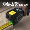 MILESEEY DTX10 Black 330-ft Laser Distance Measurer, Laser Line, Calculator 12-ft Tape Measure MILESEEY DTX10 Black 330-ft Laser Distance Measurer, Laser Line, Calculator 12-ft Tape Measure