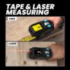 MILESEEY DTX10 Black 330-ft Laser Distance Measurer, Laser Line, Calculator 12-ft Tape Measure MILESEEY DTX10 Black 330-ft Laser Distance Measurer, Laser Line, Calculator 12-ft Tape Measure