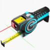 MILESEEY DTX10 Black 330-ft Laser Distance Measurer, Laser Line, Calculator 12-ft Tape Measure