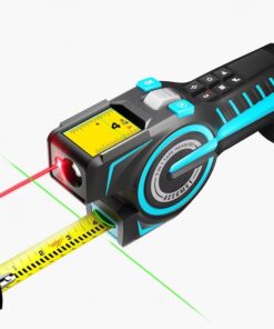 MILESEEY DTX10 Black 330-ft Laser Distance Measurer, Laser Line, Calculator 12-ft Tape Measure