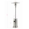Master Forge FHTS80001D 48000 -BTU Stainless steel Stainless steel Floorstanding Liquid propane Patio Heater