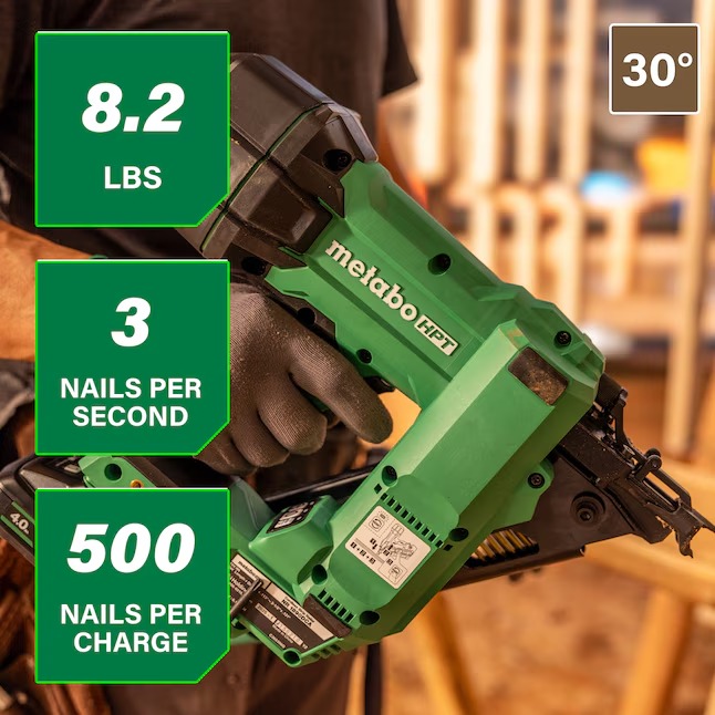 Metabo HPT NR1890DCAM Multi-Volt 3-1 2-in 30 -Degree Cordless Clip head Roundhead Framing Nailer (Battery Included and Charger Included)4_11zon Metabo HPT NR1890DCAM Multi-Volt 3-1/2-in 30 -Degree Cordless Clip head/Roundhead Framing Nailer (Battery Included and Charger Included)
