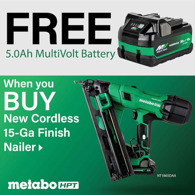 Metabo HPT NT1865DAAM MultiVolt 2-1 2-in 15 -Gauge Cordless Angled Finish Nailer (Battery Included and Charger Included)1_11zon Metabo HPT NT1865DAAM MultiVolt 2-1/2-in 15 -Gauge Cordless Angled Finish Nailer (Battery Included and Charger Included)