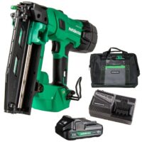 Metabo HPT NT1865DSAM MultiVolt 2-1/2-in 16 -Gauge Cordless Straight Finish Nailer (Battery Included and Charger Included)