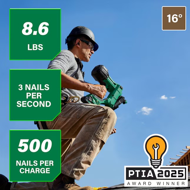 Metabo HPT NV1845DAM MultiVolt 1-3 4-in 15 -Degree Coil Cordless Roofing Nailer ( Battery Included ) ( Charger Included )3_11zon Metabo HPT NV1845DAM MultiVolt 1-3/4-in 15 -Degree Coil Cordless Roofing Nailer ( Battery Included ) ( Charger Included )