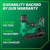 Metabo HPT NV1845DAM MultiVolt 1-3/4-in 15 -Degree Coil Cordless Roofing Nailer ( Battery Included ) ( Charger Included ) Metabo HPT NV1845DAM MultiVolt 1-3/4-in 15 -Degree Coil Cordless Roofing Nailer ( Battery Included ) ( Charger Included )