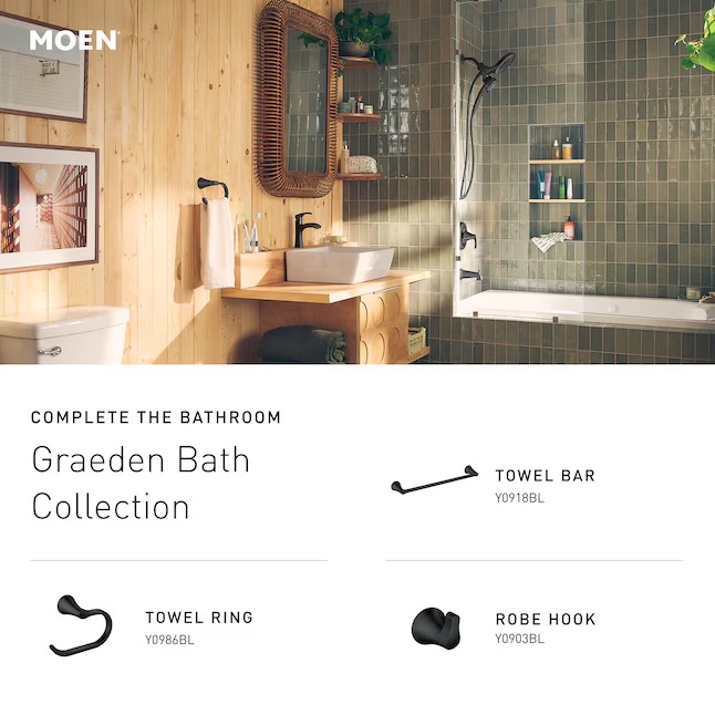 Moen 82137 Graeden Magnetix Chrome 1-handle Multi-head 6.75-in Round Bathtub and shower Faucet ( Valve Included ) Moen 82137 Graeden Magnetix Chrome 1-handle Multi-head 6.75-in Round Bathtub and shower Faucet ( Valve Included ) - Image 8