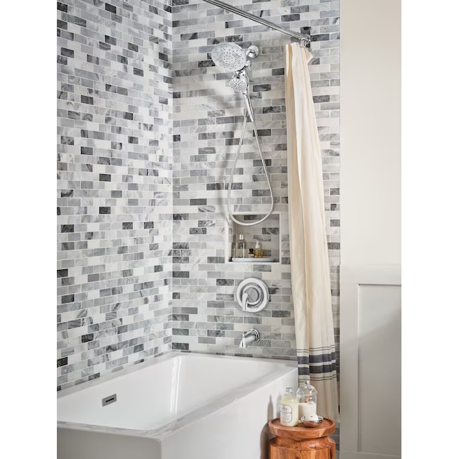 Moen 82137 Graeden Magnetix Chrome 1-handle Multi-head 6.75-in Round Bathtub and shower Faucet ( Valve Included ) Moen 82137 Graeden Magnetix Chrome 1-handle Multi-head 6.75-in Round Bathtub and shower Faucet ( Valve Included ) - Image 13