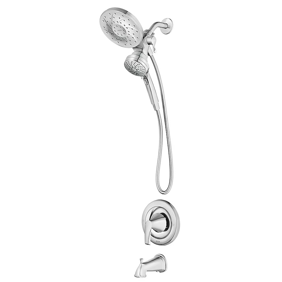 Moen 82137 Graeden Magnetix Chrome 1-handle Multi-head 6.75-in Round Bathtub and shower Faucet ( Valve Included ) Moen 82137 Graeden Magnetix Chrome 1-handle Multi-head 6.75-in Round Bathtub and shower Faucet ( Valve Included )