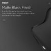 Moen 82137BL Graeden Magnetix Matte Black 1-handle 6.75-in Round Bathtub and shower Faucet with Valve (Multi-head)