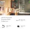 Moen 82137BL Graeden Magnetix Matte Black 1-handle 6.75-in Round Bathtub and shower Faucet with Valve (Multi-head)