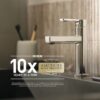 Moen 82137BL Graeden Magnetix Matte Black 1-handle 6.75-in Round Bathtub and shower Faucet with Valve (Multi-head)