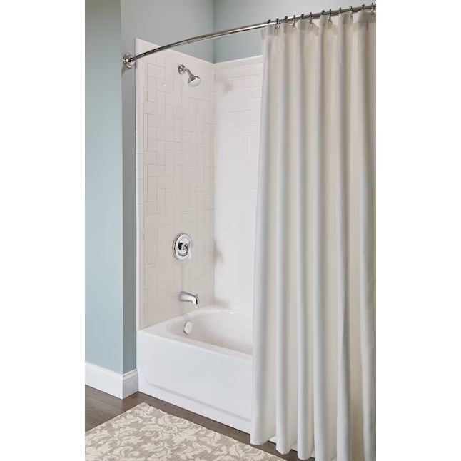 Moen 82603SRN Adler Spot Resist Brushed Nickel 1-handle Multi-function 3.5-in Round Bathtub and shower Faucet ( Valve Included ) Moen 82603SRN Adler Spot Resist Brushed Nickel 1-handle Multi-function 3.5-in Round Bathtub and shower Faucet ( Valve Included ) - Image 2