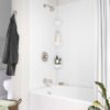 Moen 82603SRN Adler Spot Resist Brushed Nickel 1-handle Multi-function 3.5-in Round Bathtub and shower Faucet ( Valve Included ) Moen 82603SRN Adler Spot Resist Brushed Nickel 1-handle Multi-function 3.5-in Round Bathtub and shower Faucet ( Valve Included )