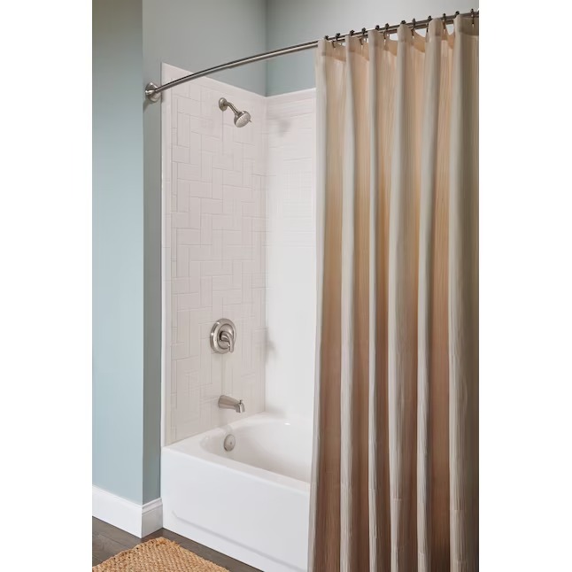 Moen 82603SRN Adler Spot Resist Brushed Nickel 1-handle Multi-function 3.5-in Round Bathtub and shower Faucet ( Valve Included ) Moen 82603SRN Adler Spot Resist Brushed Nickel 1-handle Multi-function 3.5-in Round Bathtub and shower Faucet ( Valve Included ) - Image 10