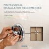 Moen 82603SRN Adler Spot Resist Brushed Nickel 1-handle Multi-function 3.5-in Round Bathtub and shower Faucet ( Valve Included ) Moen 82603SRN Adler Spot Resist Brushed Nickel 1-handle Multi-function 3.5-in Round Bathtub and shower Faucet ( Valve Included )