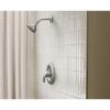Moen 82604SRN Adler Spot Resist Brushed Nickel 1-handle Multi-function 3.5-in Round Shower Faucet ( Valve Included )
