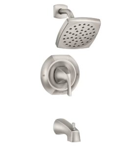 Moen 82504SRN Lindor Spot Resist Brushed Nickel 1-handle Bathtub and shower Faucet ( Valve Included )