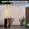 Nuu Garden AH001 48000 -BTU Black Steel Floorstanding Liquid propane Patio Heater