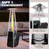 Nuu Garden AH001 48000 -BTU Black Steel Floorstanding Liquid propane Patio Heater