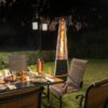 Nuu Garden AH001 48000 -BTU Black Steel Floorstanding Liquid propane Patio Heater