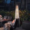 Nuu Garden AH001 48000 -BTU Black Steel Floorstanding Liquid propane Patio Heater