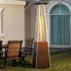 Nuu Garden AH001S-02 48000 -BTU light brown Iron Floorstanding Liquid propane Patio Heater