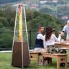 Nuu Garden AH001S-02 48000 -BTU light brown Iron Floorstanding Liquid propane Patio Heater
