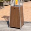 Nuu Garden AH001S-02 48000 -BTU light brown Iron Floorstanding Liquid propane Patio Heater