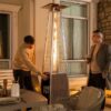 Nuu Garden AH001S-02 48000 -BTU light brown Iron Floorstanding Liquid propane Patio Heater