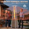 Nuu Garden AH001S-02 48000 -BTU light brown Iron Floorstanding Liquid propane Patio Heater
