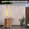 Nuu Garden AH001S-02 48000 -BTU light brown Iron Floorstanding Liquid propane Patio Heater