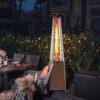 Nuu Garden AH001S-02 48000 -BTU light brown Iron Floorstanding Liquid propane Patio Heater