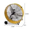 Phivve D42 42-in High Velocity Indoor/Outdoor Industrial Fan, in Yellow Phivve D42 42-in High Velocity Indoor/Outdoor Industrial Fan, in Yellow