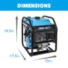 Pulsar Products PGX5250BIXCO 5250 -Watt Dual Fuel (Gasoline/Propane) Inverter Generator