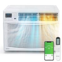 ROVSUN LO1G46000972 Extra Large Room Window Air Conditioner with Heater, Remote Included ( 230-Volt , 18000-BTU )