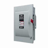 Siemens GF223NA 100 Amp Single phase (240V) Fusible Indoor General-duty Safety switch Disconnect