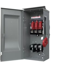 Siemens HF221NR Type VBII 30 Amp Single phase (120V/240V) Fusible Outdoor Heavy-duty Safety switch Disconnect