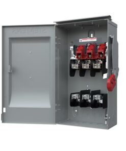 Siemens HF222NR Type VBII 60 Amp Single phase (120V/240V) Fusible Outdoor Heavy-duty Safety switch Disconnect
