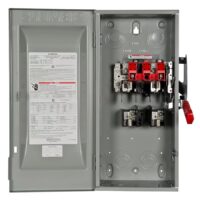 Siemens HF223N Type VBII 100 Amp Single phase (120V/240V) Fusible Indoor Heavy-duty Safety switch Disconnect