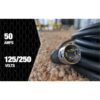 Southwire 19180008 50Ft, Twist-to-lock Generator cord